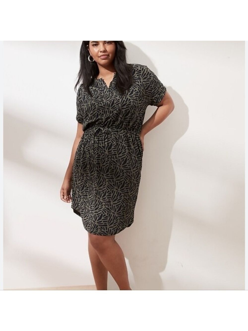 banana republic olive green dress | Dresses | Banana Republic Drop Waist Large halterneckdresses